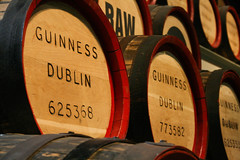 casks in the Guinness Storehouse (by: Corey Harmon, creative commons license)