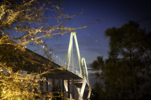 Cooper River Bridge Lights by erickpineda527