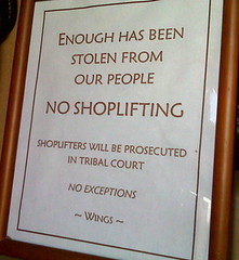 Shoplifitng Sign