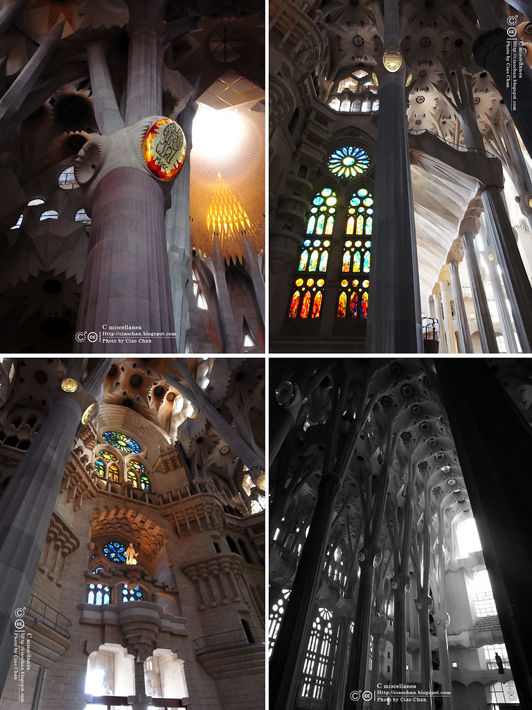 Hola Barcelona~巴塞隆納。聖家堂 Sagrada Familia 沙包重量構成的弧線  R1042629