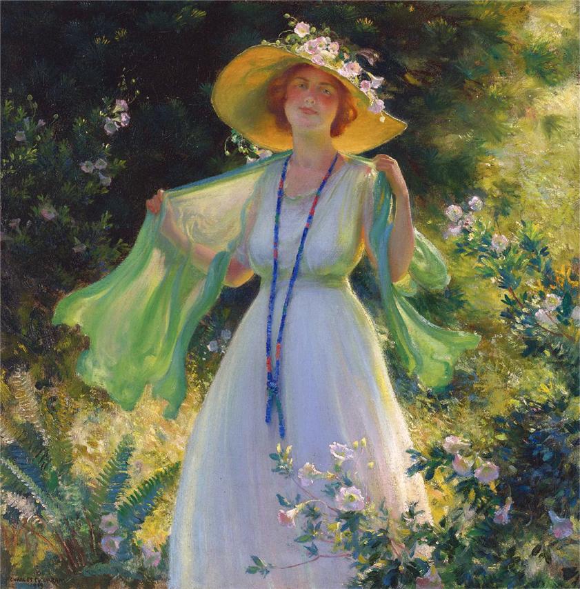 Path of Flowers by Charles Courtney Curran - 1919