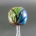 Single bead : Rainbow leaf