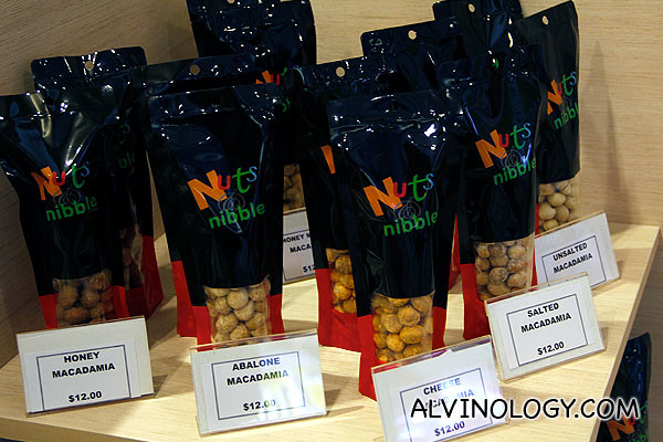 All kind of flavoured nuts are available