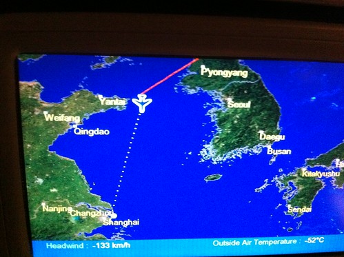 Didn't realize US airlines are allowed to fly over North-Korea