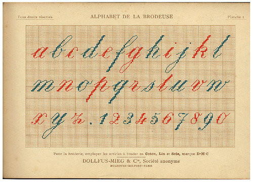 003-Alphabet de la Brodeuse1932- Thérèse de Dillmont
