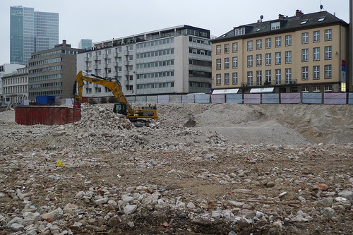Abriss an der Bockenheimer Anlage, Ecke Opernplatz, 3.3. 2012