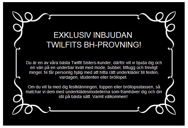 Twilfit Party Invitation