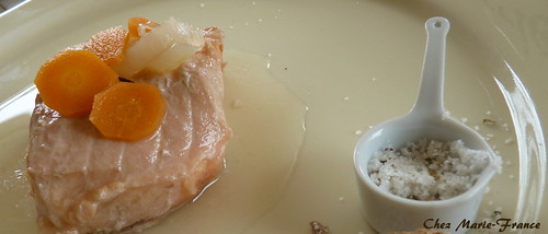 saumon mariné au vin blanc