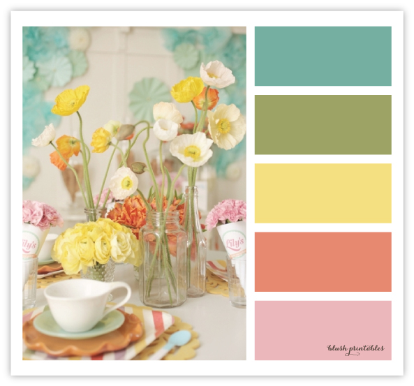 color love muted blue green and yellow wedding inspiration