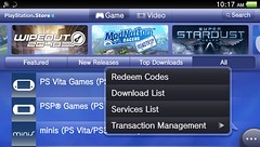 PS Vita Download List