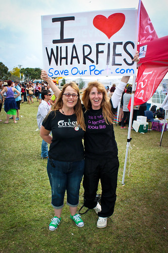 I love wharfies MUNZ supporters in Auckland