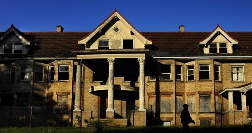 This is part of an entire block of homes and apartments on Lockwood Avenue, Cleveland, that will eventually be torn down