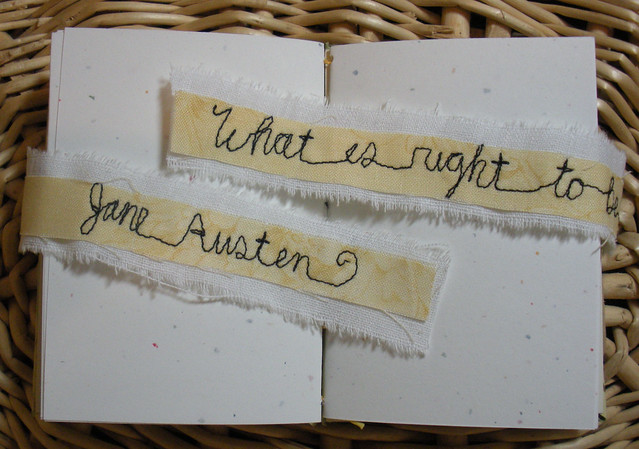Jane Austen mini journal