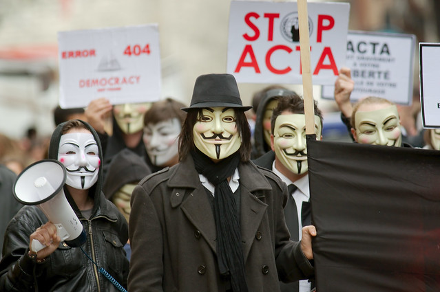 Anonymous contre Acta à Rouen