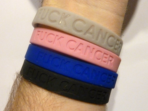 Fuck Cancer Bracelets - Mk4, Main Colors