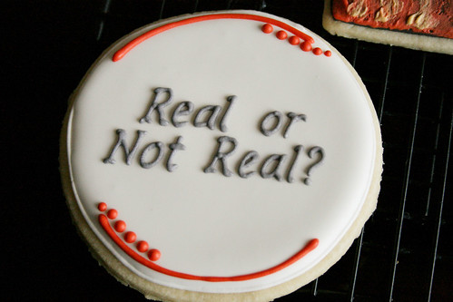 Hunger Games "Real or not real?" Cookie.