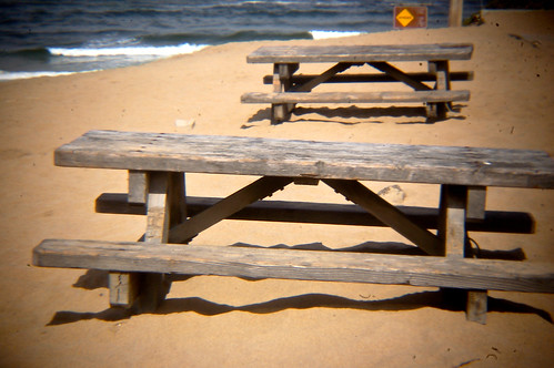 Picnic Tables at the Beach