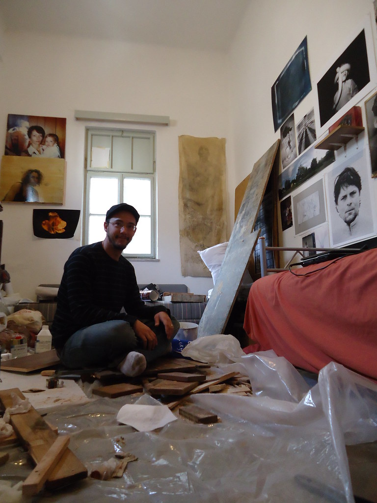 Eric in seinem Studio in Haifa