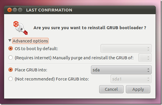 ubuntu boot repair