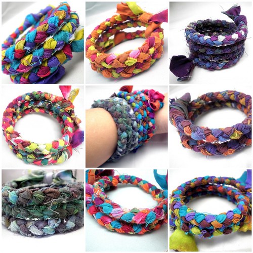 Braided Hand Dyed Bracelets - My Newest Creation