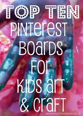 Top ten pinterest boards for kids art and craft