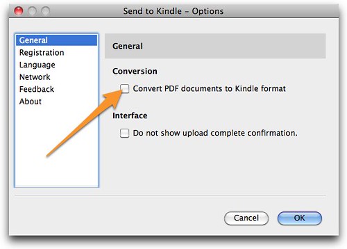 Send to Kindle - Options-1