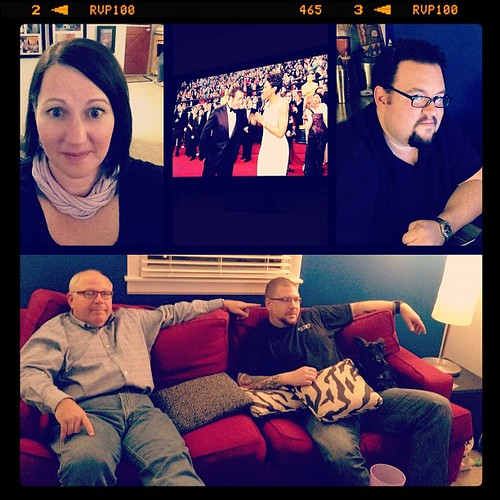 It's Oscar Night! Pizza. Heckling of celebrities. Movies. #febphotoaday