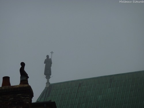 Chartres cathédrale en brume matinale