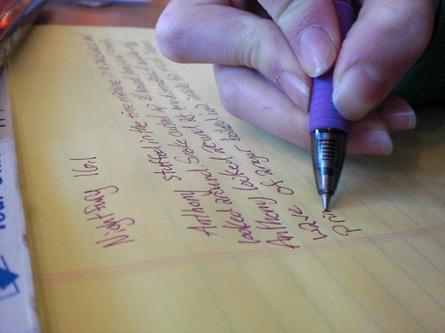 Project 365: 34/365 - Writing