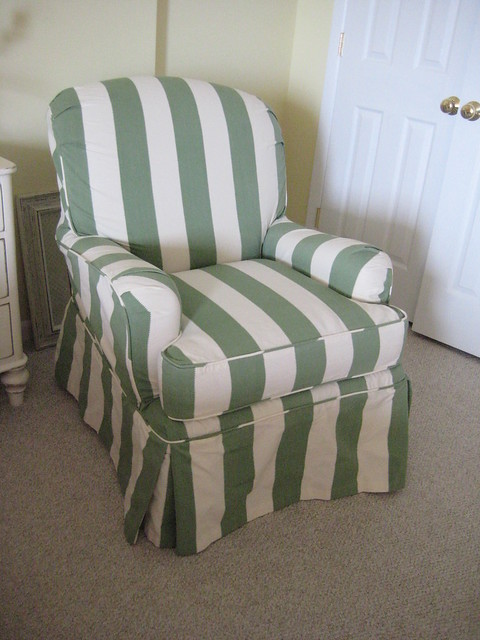 club chair cover on Club Chair Slipcover In Calypso Stripe From Slipcover Fabrics Com