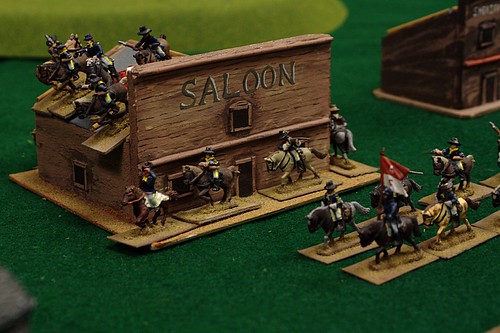 "Defending" the saloon