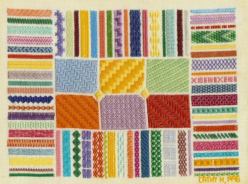 Needlepoint Stitch Sampler - 1996