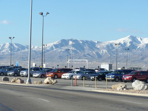 Mountains surround Salt Lake City