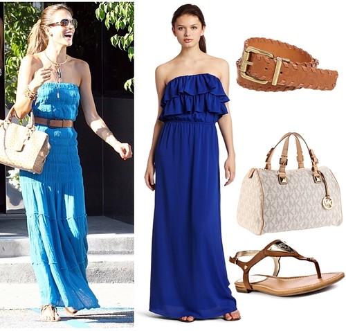 how to wear sandals - with maxi dress
