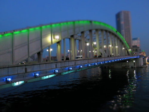 bokeh scene at Kachidoki bridge