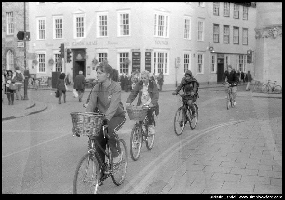 cyclists in oxford