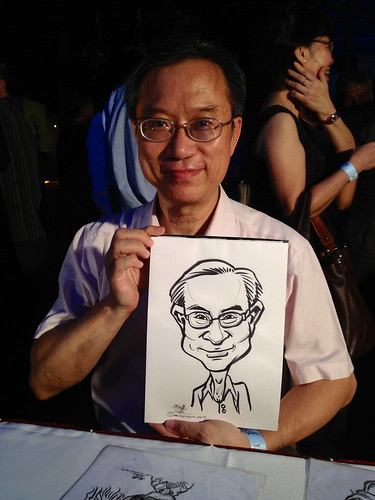 caricature live sketching for CSC Partners' Appreciation Event