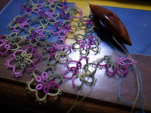 Tatted Doily in Progress by Garyou