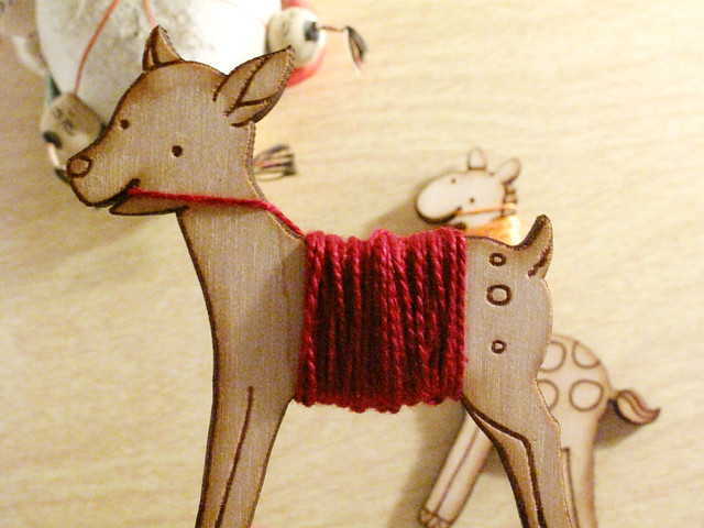 Flossy the Deer Embroidery Floss Bobbin to organize my thread!