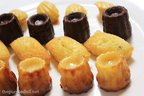 Chocolate and Vanilla Canelle, Madeleine and Financier