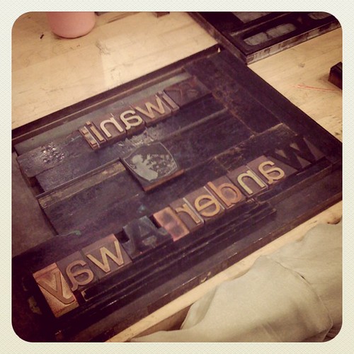 ABCs of Letterpress class first project. by KozoStudio