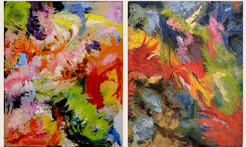 Diptych of Overpainting by Sultry