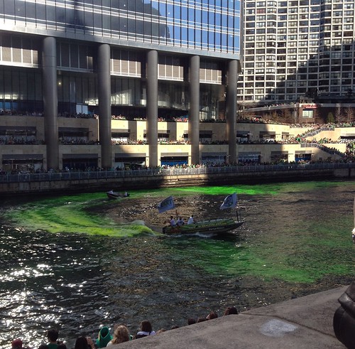 Chicago River goes Green