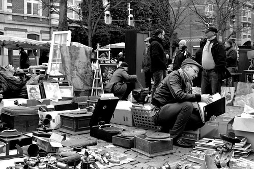 Flea market in Brussels