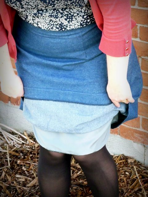 Truffle Skirt - I lined it!