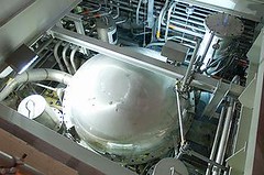 韓福德玻璃狀化廠的處理容器（貝泰集團/美國能源部提供）