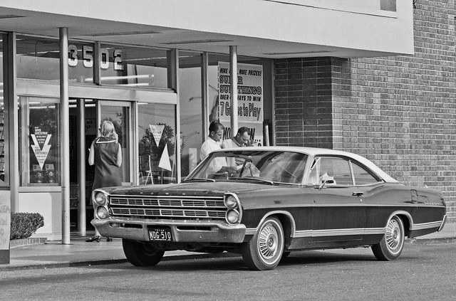 A 1967 Ford Galaxie 500 parked 