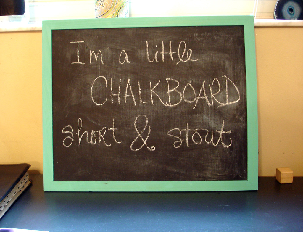 chore chalkboard