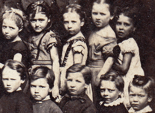 Children. Manchester. 1870s (enlarged detail)