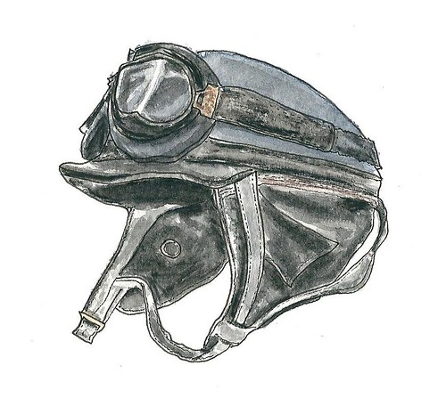Helmet old motorcycle 